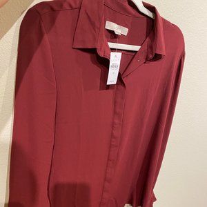 Loft Blouse with pleated sleeve details
